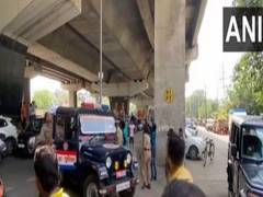 
      
      Noida: Girl gets stuck on pillar of elevated flyover
      
      