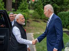 
      
      PM Modi, US President exchange views on global, regional issues
      
      