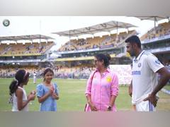 
      
      Ashwin shares heartwarming moments with family following win
      
      