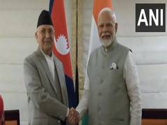 
      
      PM Modi holds bilateral meeting with Nepal PM
      
      
