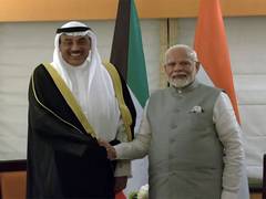 
      
      PM Modi holds bilateral meeting with Kuwait Crown Prince
      
      