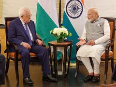 
      
      PM Modi holds bilateral meeting with Palestinian President
      
      