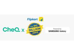 
      
      CheQ Joins Hands with Flipkart for its Big Billion Days Sale
      
      