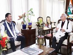
      
      Arunachal CM Khandu calls on Governor KT Parnaik
      
      