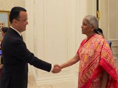 
      
      Sitharaman meets Uzbekistan Trade Minister Kudratov
      
      
