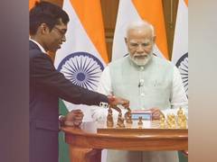 
      
      PM Modi witnesses Bullet Chess clash between Indian players
      
      