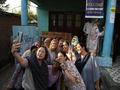 
      
      Foreign diplomats witness J-K polls, visit polling stations   
      
      