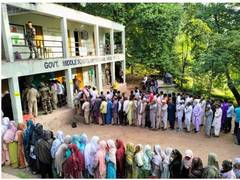 
      
      56.79 pc polling in second phase of J-K elections
      
      