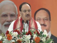 
      
      JP Nadda hit out at Congress, says 