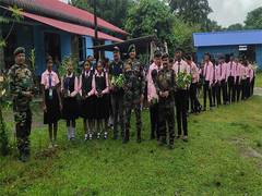 
      
      Tree plantation organised by Army in Tinsukia 
      
      