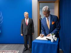 
      
      EAM Jaishankar meets UN Chief Guterres, discusses Pact for Future
      
      