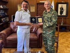 
      
      India, Greece discuss enhancing bilateral military cooperation 
      
      