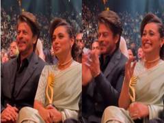 
      
      SRK, Rani Mukerji spotted sharing light hearted moments post-win
      
      
