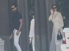 
      
      Saif Ali Khan, Kareena kapoor spotted outside their Bandra home
      
      