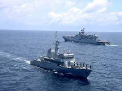 
      
      INS Talwar, Kenyan Navy Ship Shujaa hold Maritime Partnership
      
      