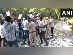 
      
      Youth Congress workers hold protest against FM Sitharaman
      
      