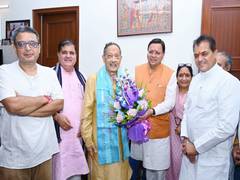 
      
      Uttarakhand CM Dhami visit ex-CM BC Khanduri on his birthday 
      
      