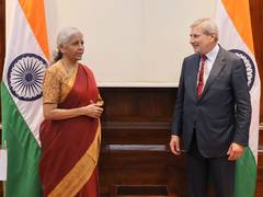 
      
      Finance Minister offered investment in India's infrastructure and
      
      