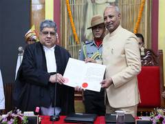
      
      Justice Mukerji sworn in as Meghalaya HC Chief Justice 
      
      