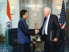 
      
      Goyal holds discussion with co-founder of ‘The Carlyle Group'
      
      