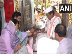 
      
      Haryana CM Nayab Singh Saini offers prayers at Mansa Devi temple
      
      
