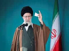 
      
      Iran's Ayatollah Khamenei addresses rare Friday prayers
      
      