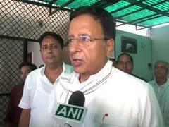 
      
      Congress MP Randeep Surjewala cast his vote for Haryana polls
      
      