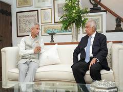 
      
      Former Sri Lankan President meets Jaishankar
      
      