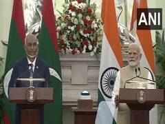 
      
      Delegates from Indian, Maldivian side exchange MoUs, MEA says
      
      