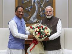 
      
      Chhattisgarh CM Vishnu Deo Sai holds meets PM Modi
      
      