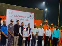 
      
      Nepal: India hands over emergency relief materials amid floods
      
      