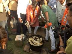 
      
      BJP workers celebrate in Jaipur as party leads in Haryana polls
      
      