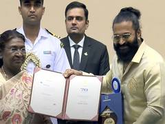 
      
      Rishab Shetty honoured with Best Actor in Leading Role
      
      