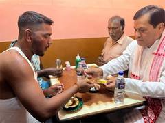 
      
      Assam MP shares ‘Poori Sabji’ with cart pullers in Dibrugarh
      
      