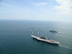 
      
      Indian-Italian Naval CSG engage in bilateral maritime engagement 
      
      