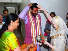 
      
      CM Saini seeks mother's blessings after BJP's win in Haryana
      
      