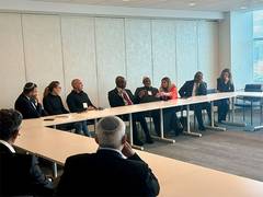
      
      UNGA Prez meets families of hostages held by Hamas
      
      