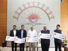 
      
      CM Bhupendra Patel unveils commemorative postage stamp 
      
      