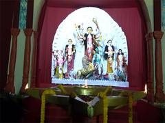 
      
      Tripura CM inaugurates Durga Puja pandal highlighting Bangladesh 
      
      