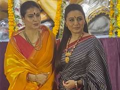 
      
      Kajol, Rani kick-start Durga Puja festivities
      
      