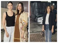 
      
      Neeu Kapoor arrives at screening of Alia-starrer 'Jigra' 
      
      