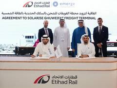 
      
      Etihad Rail, Emerge sign solar power deal at Global Rail 2024
      
      