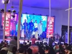 
      
      Islamic song at Durga Puja stage in Bangladesh
      
      
