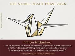 
      
      Nobel Peace Prize 2024 goes to Japanese nuke bomb survivors
      
      