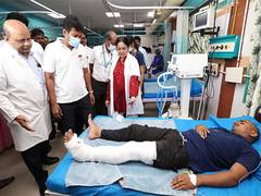 
      
      TN train accident: DyCM Stalin meets injured passengers
      
      