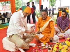 
      
      Gujarat CM performs Shastrapujan on occasion of Vijayadashami
      
      