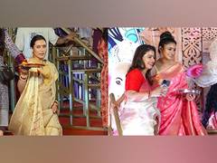 
      
       Durga Puja 2024: Rani Mukerji, Kajol perform Sindoor Khela
      
      