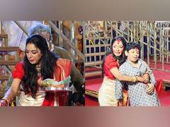 
      
       Durga Puja: Rupali Ganguly enjoys Sindoor Khela
      
      
