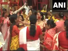 
      
      West Bengal: Women celebrate 'Sindur Khela' in Siliguri
      
      