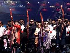 
      
      Ajay, Kareena, Rohit Shetty perform Ravana Dahan at Red fort
      
      